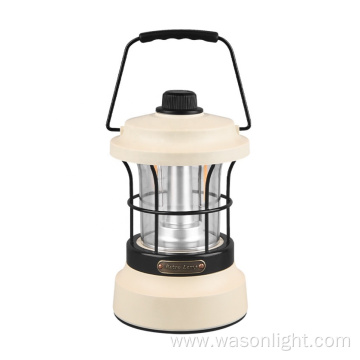 Wason 2023 New Arrival Waterproof Outdoor Vintage Camping Lantern Stepless Dimming USB-C Rechargeable Camping Light OEM Color